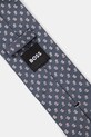 Шелковый галстук BOSS 50538886 тёмно-синий SS25