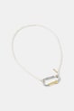 Náhrdelník Aries Mini Carabiner Pearl Necklace béžová AR9026703