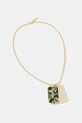 A Bathing Ape naszyjnik ABC camo dog tag Gift Box złoty 1K80182002