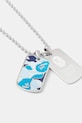 Ogrlica A Bathing Ape ABC camo dog tag 1K80182002 srebrna SS25