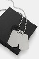 Akcesoria A Bathing Ape naszyjnik ABC camo dog tag 1K80182002 srebrny