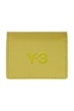 Kožená peněženka Y-3 Card Holder hladký žlutá JW0805