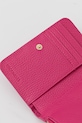 Coccinelle portfel skórzany METALLIC SOFT MW5.11.D1.01 różowy SS25
