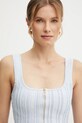 Top Elisabetta Franchi modrá MK49B51E2