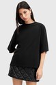 AllSaints tricou din bumbac AMELIE imprimeu negru W124JB