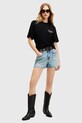 AllSaints tricou din bumbac OMNIUM LISA W137JB negru