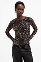 Blúzka AllSaints EDANA slim čierna W161JB