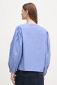 Odzież Tommy Hilfiger bluzka bawełniana WW0WW44059 niebieski