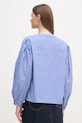 Odzież Tommy Hilfiger bluzka bawełniana WW0WW44059 niebieski