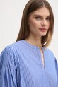 Tommy Hilfiger bluzka bawełniana fioletowy WW0WW44059