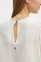 BOSS Orange bluzka z domieszką jedwabiu 50530950 beżowy