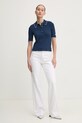 Rotate polo 1133801725 blu navy SS25
