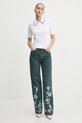 Rotate tricou polo 113653400 alb SS25