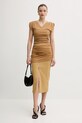Ленена блуза Pinko 104985.A2GF зелен SS25