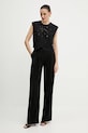 Pinko camicetta in cotone 104850.A2H0 nero SS25