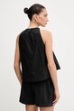 Odzież Pinko bluzka bawełniana 104953.A2CR czarny