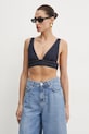 Pinko top jeansowy 104609.A2DV granatowy SS25