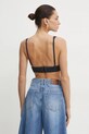 Odzież Pinko top jeansowy 104609.A2DV granatowy