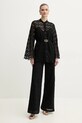 Twinset camasa din bumbac 251TP2406 negru SS25