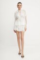 Blúzka s prímesou hodvábu Twinset 251TS2094 béžová SS25