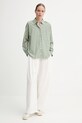 Бавовняна сорочка Marc O'Polo 5000005494 зелений SS25