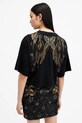 AllSaints t-shirt bawełniany MEL W086JB czarny SS25