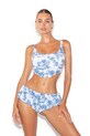 Блузка GOD SAVE QUEENS MILA CORSET TOP узор голубой GSQ.77.330