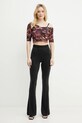 Бавовняна блузка Versace Jeans Couture 78HAFM09.CMF10 помаранчевий SS25