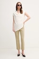 Блузка Sisley 5FNTLQ08P бежевый SS25