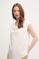 Блузка Sisley бежевый 5FNTLQ08P