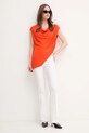 Sisley bluzka 5FNTLQ08P czerwony SS25