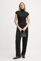 Блузка AERON FLORA TO554555 чорний SS25