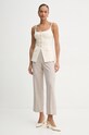 Блузка Simona Corsellini P25CPTO008 бежевый SS25