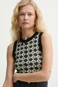 Nanushka top DENALIE czarny NW25RSTP15699