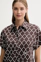 Хлопковая рубашка Max Mara Beachwear коричневый 2516111029600