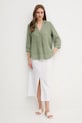 OUI vászon felső 92941 zöld SS25