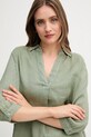 OUI bluză din in verde 92941
