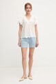 Бавовняна блузка Pepe Jeans DAME PL305023 бежевий SS25