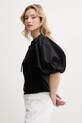 Бавовняна блузка Pinko 105185.A2LD чорний