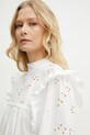 Weekend Max Mara bluza bawełniana biały 2515941031600