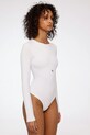 Боди GOD SAVE QUEENS LONG SLEEVE CREW-NECK BODYSUIT GSQ.139.371 белый AA00