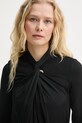 Блузка AllSaints MINA чорний W071PB