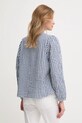 Одежда Хлопковая блузка United Colors of Benetton 5XDKDQ0B8 голубой