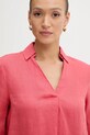 Lanena bluza United Colors of Benetton crvena 5BMLDQ0B6