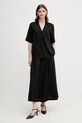 Lanena bluza United Colors of Benetton 5BMLDQ0B6 crna SS25