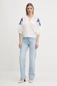 Desigual camicia in cotone CRATOS 25SWBW03 bianco SS25