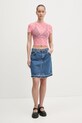 Футболка Hugo Blue 50537184 розовый SS25