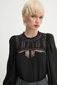 ZADIG&VOLTAIRE selyemblúz fekete WWSH00585.11