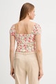 Abbigliamento Guess camicetta ELIANE W5GP13.KCVA1 beige