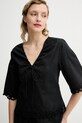 Βαμβακερή μπλούζα By Malene Birger ULRIKKE μαύρο 103050